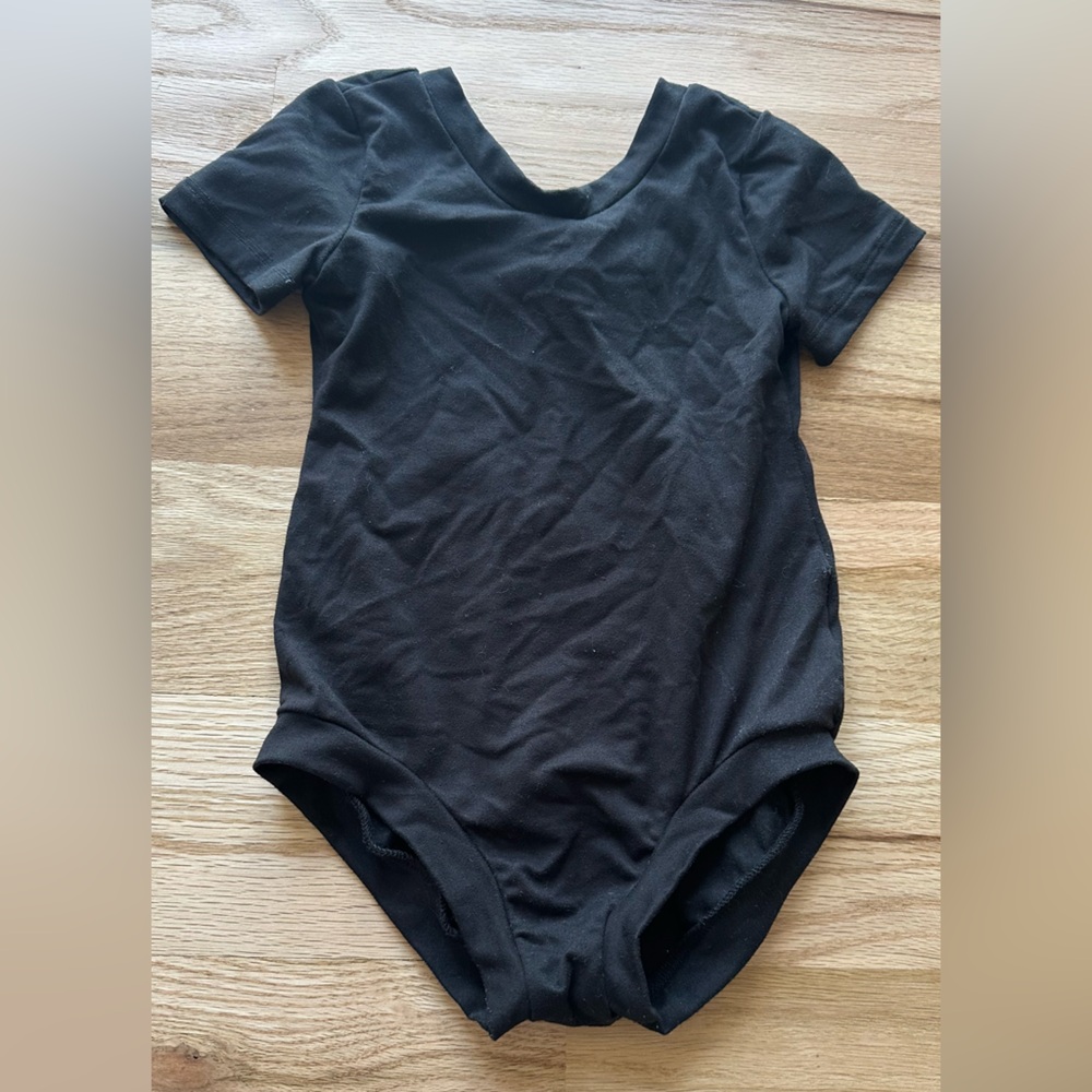 Handmade- Black Toddler Bodysuit